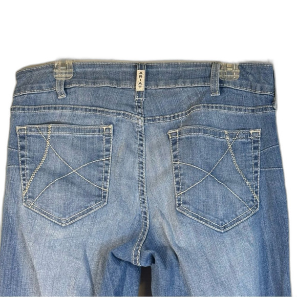 Ariat Real denim Flare Leg mid rise Jeans raw hem size 32 R - Picture 7 of 15
